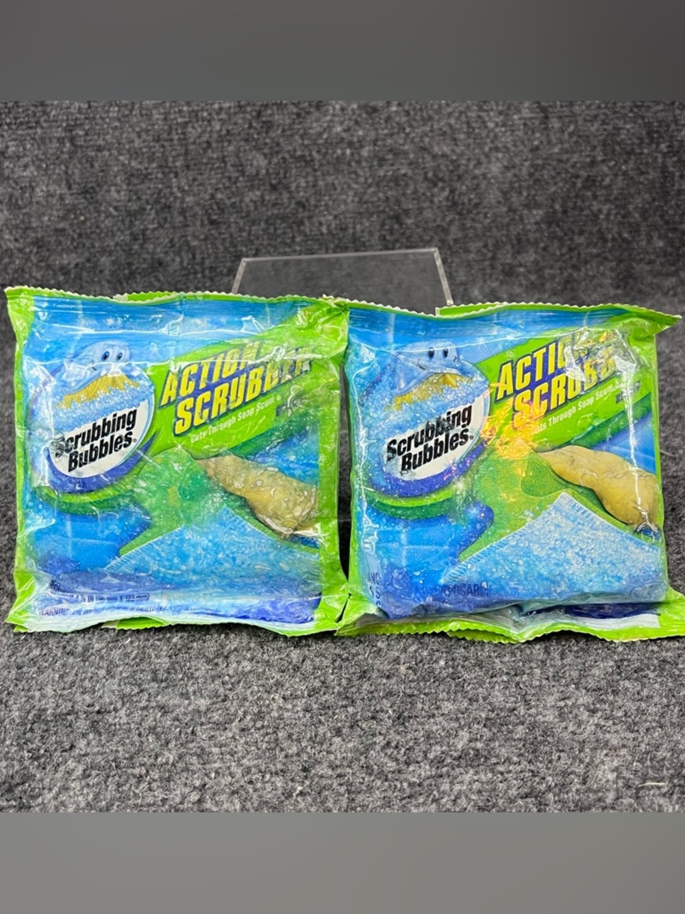 Lot Of 2 Scrubbing Bubbles Action Scrubber 5 Refill Pads New 10 Refill Pads